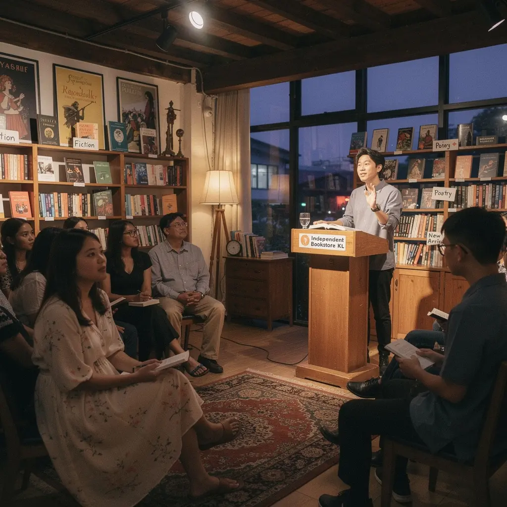 A close-up of a stack of freshly curated books with a steaming cup of coffee beside it.